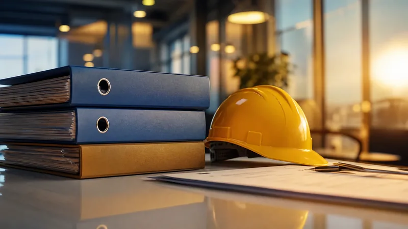 Payroll binders and a hard hat on a desk, Connecticut Minimum Wage and Labor Laws for Employers