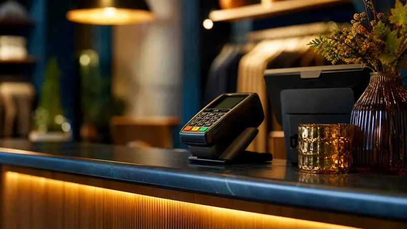Small shop counter with a card reader, How to Start an Online Store in Connecticut
