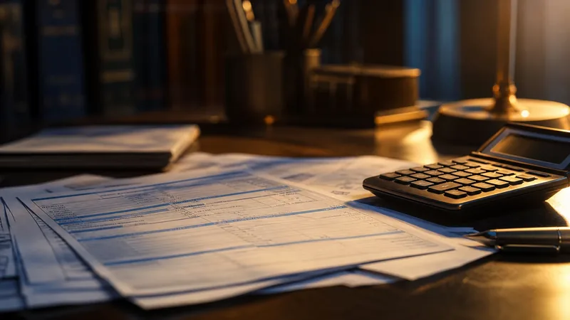 Tax forms and a calculator on a desk, Connecticut LLC Taxes